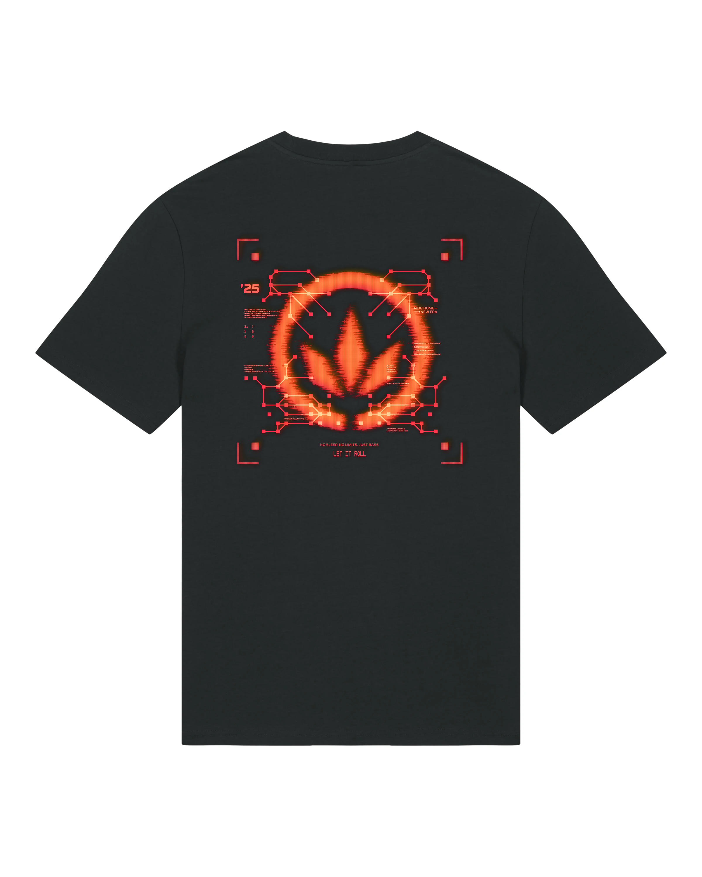 LETITROLL triko CRT design Black
