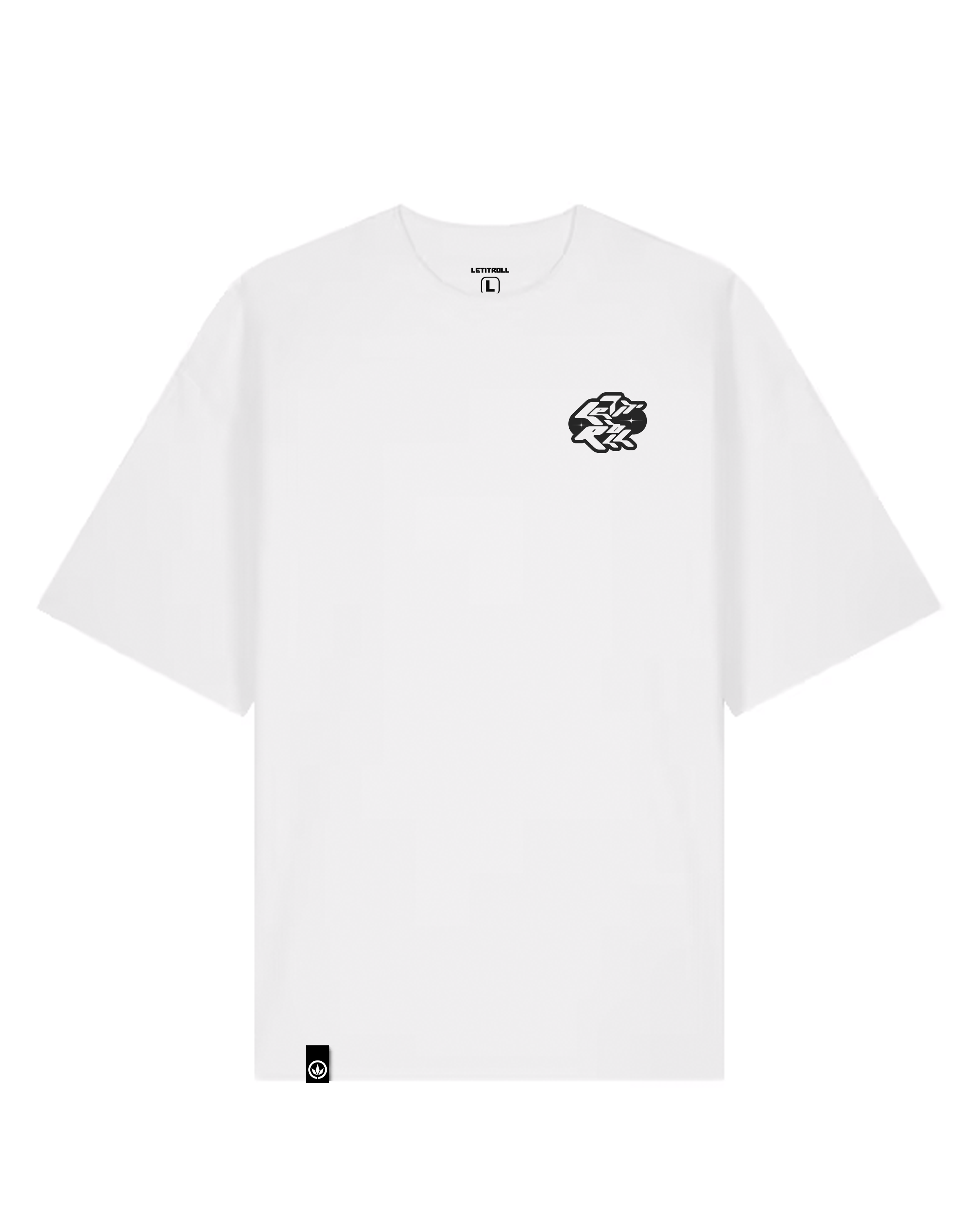 LETITROLL T-shirt DNB Family White
