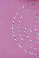 LETITROLL Women's Sweatshirt Diamonds Pink