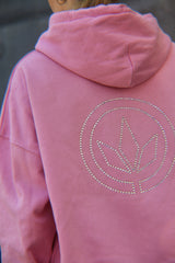 LETITROLL Women's Sweatshirt Diamonds Pink