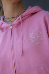 LETITROLL Women's Sweatshirt Diamonds Pink