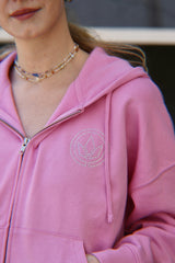 LETITROLL Women's Sweatshirt Diamonds Pink