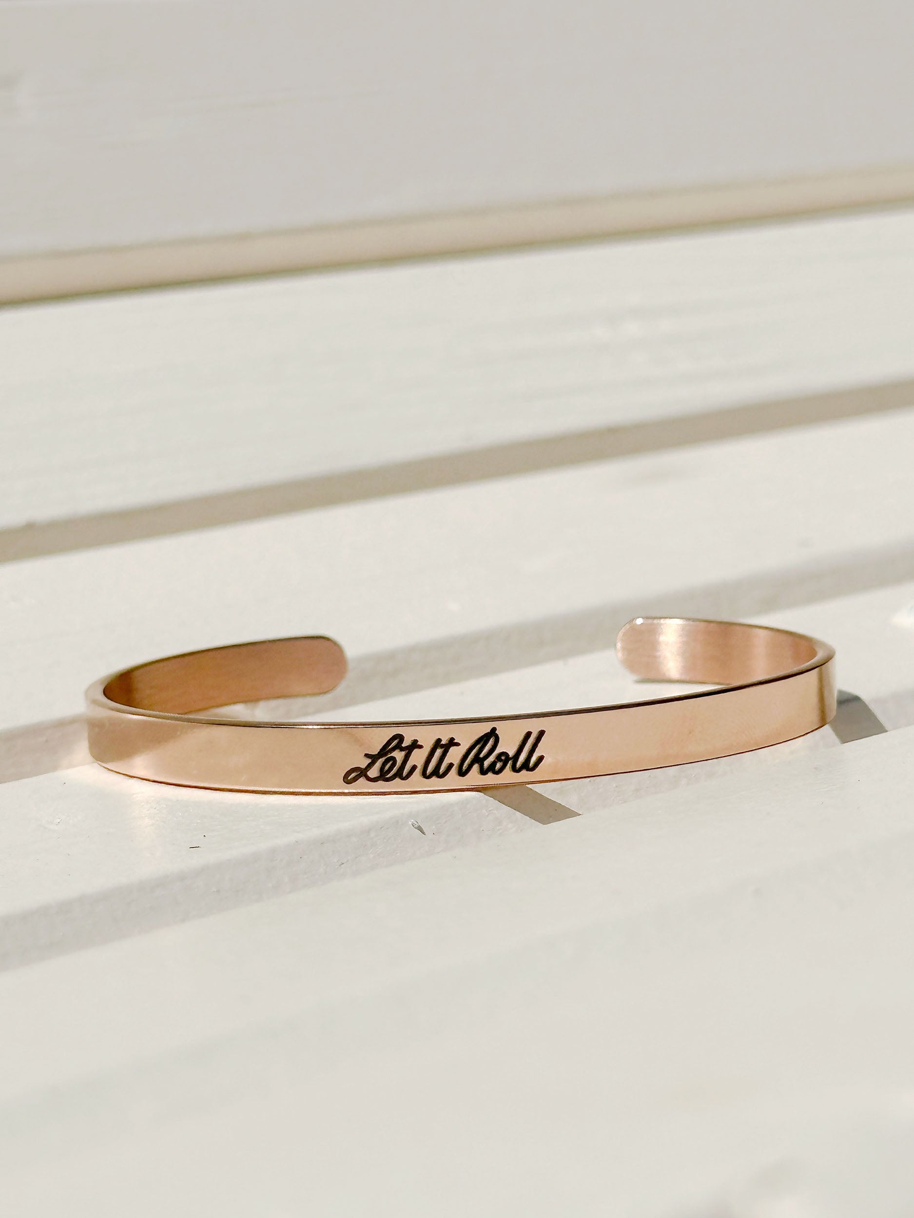 LETITROLL OCELOVÝ NÁRAMEK ROSE GOLD