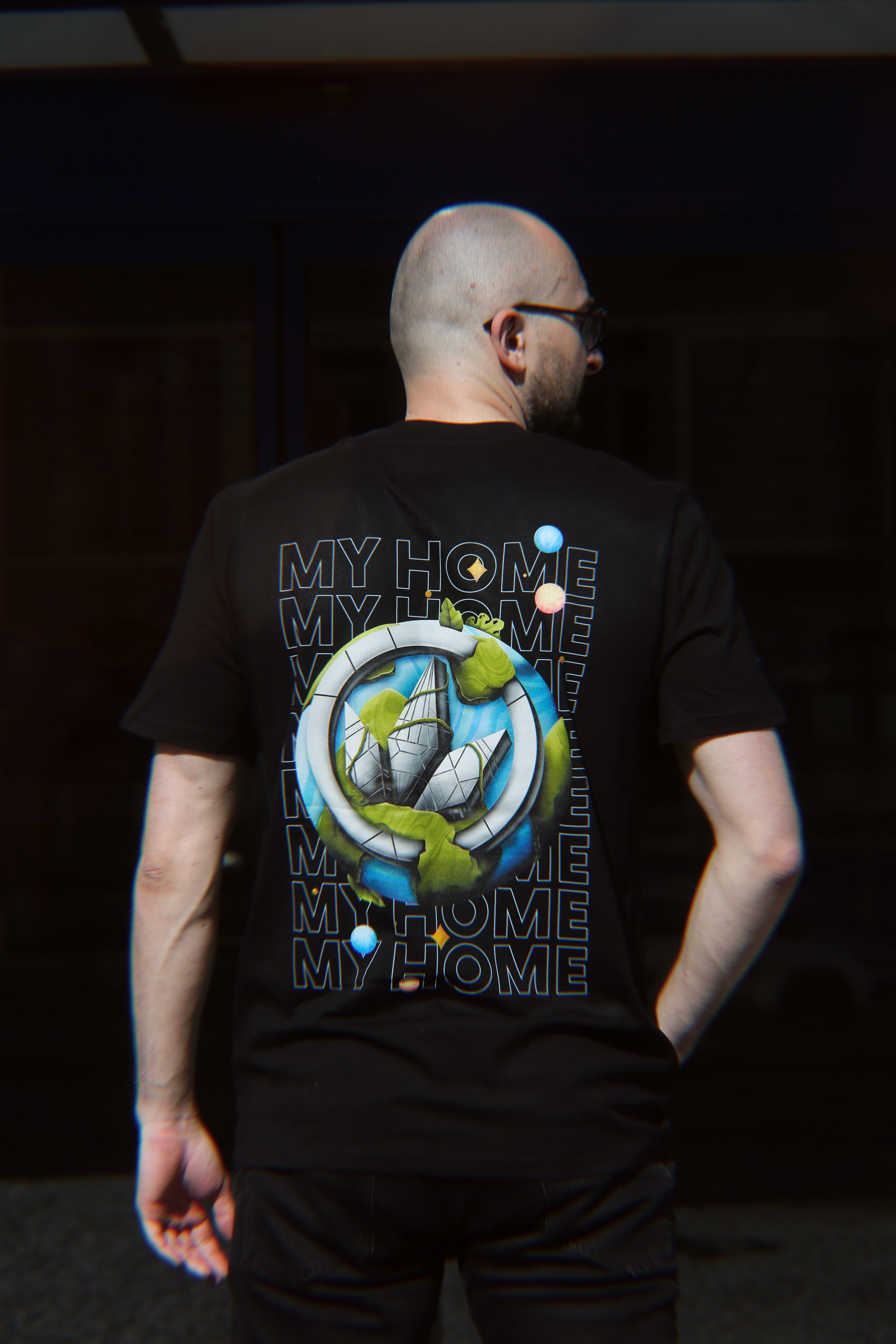 LETITROLL T-shirt MY HOME black