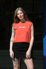 LETITROLL Women's Cropped Tank Top Paprika