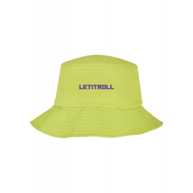 LETITROLL Bucket Hat Green&Purple