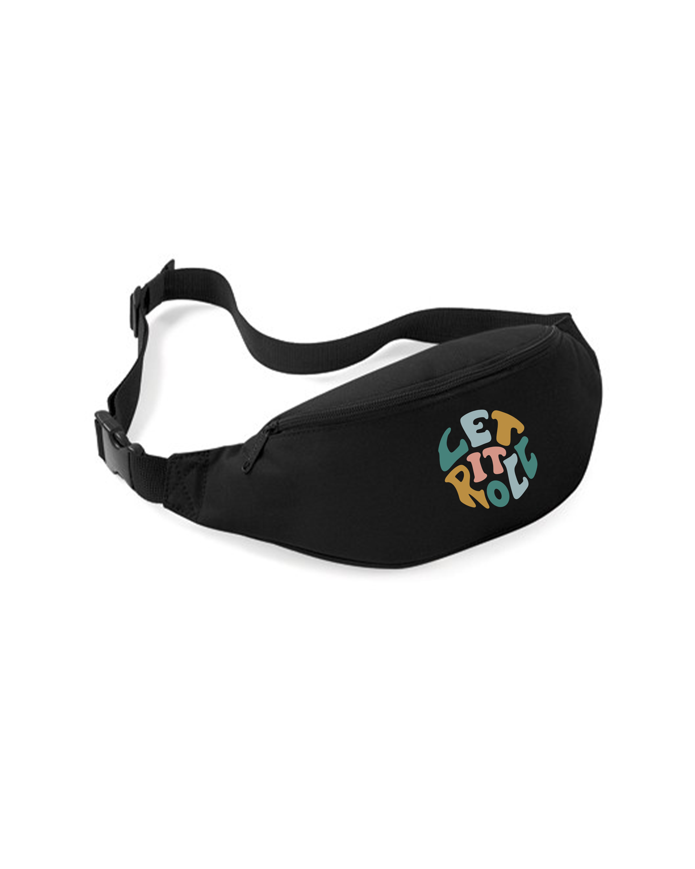 LETITROLL Waist Bag Circle Planet Black
