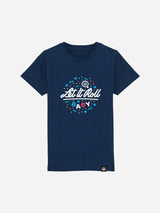 LETITROLL CHILDREN'S T-SHIRT BABY CUTE 4-14 YEARS FRENCH NAVY