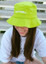 LETITROLL BUCKET HAT S VÝŠIVKOU SUMMER GREEN