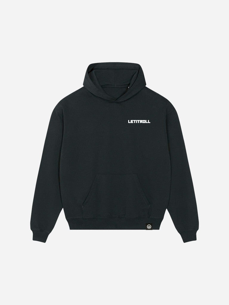 LETITROLL UNISEX MIKINA S KAPUCÍ GALAXY BLACK