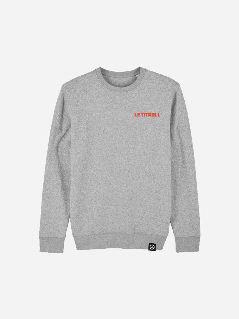 LETITROLL UNISEX CREWNECK MIKINA VINYL GREY