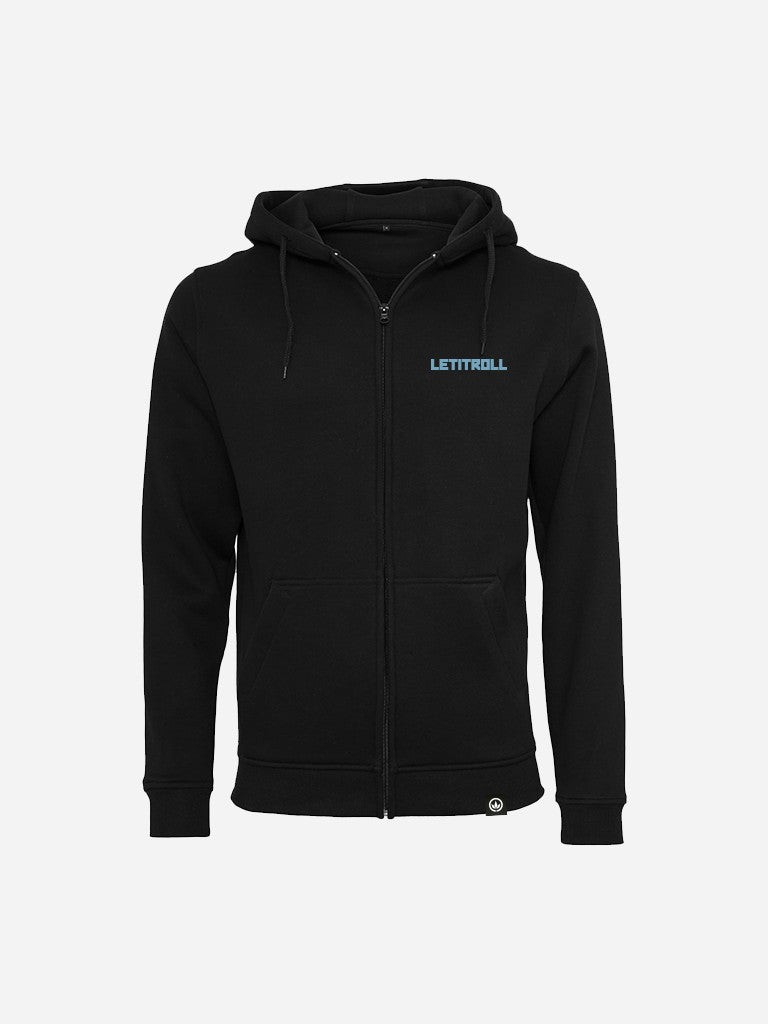 LETITROLL UNISEX MIKINA S KAPUCÍ WILD DNB BLACK