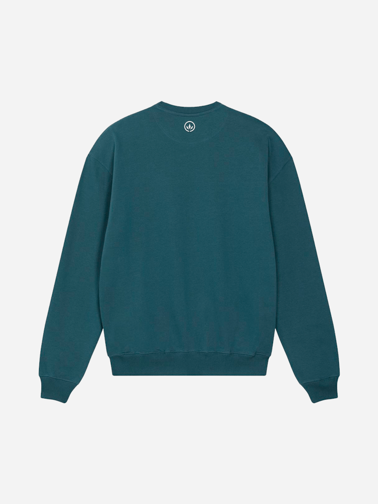 LETITROLL UNISEX CREWNECK MIKINA MINIMALISM GREEN