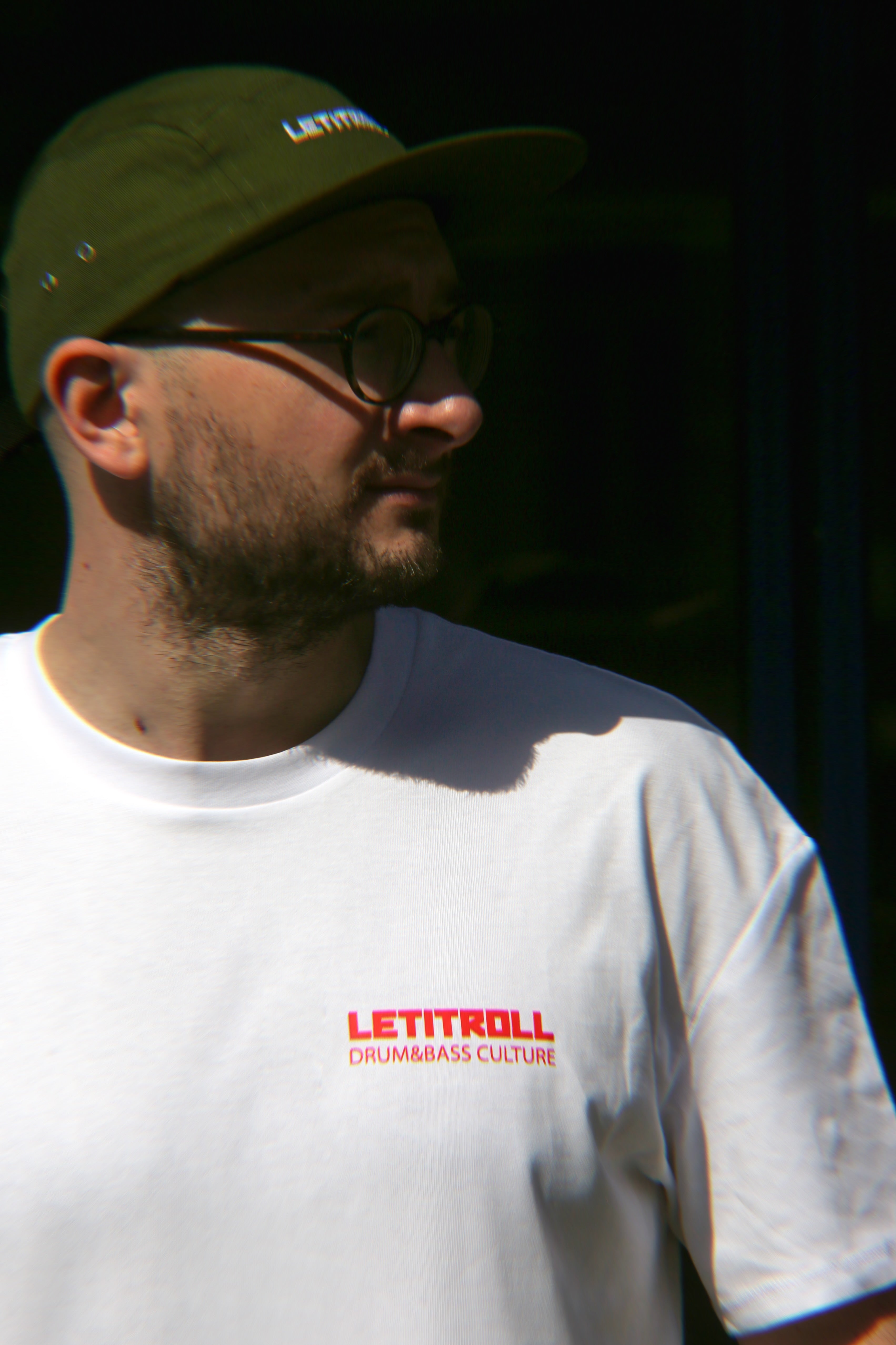 LETITROLL T-shirt DNB Culture White