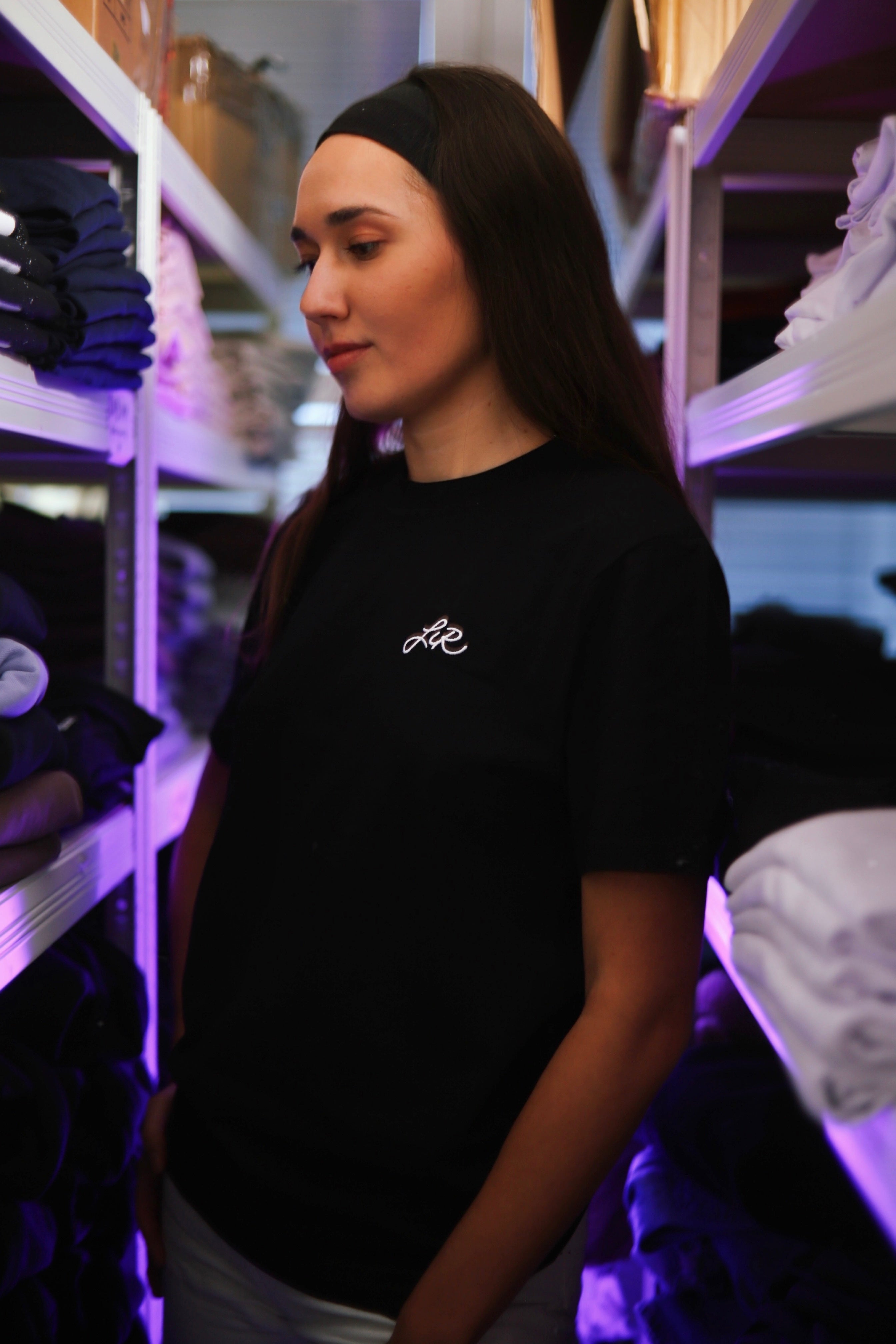 LETITROLL T-shirt Minimal "LIR" Black