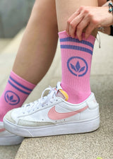 LETITROLL SOCKS PINK