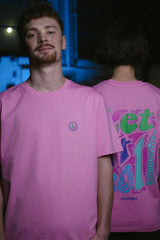 LETITROLL Funky T-shirt Pink