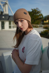 LETITROLL Zimní Čepice Brown Minimalist