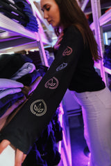 LETITROLL černé triko s dlouhým rukávem / Immortality Edition