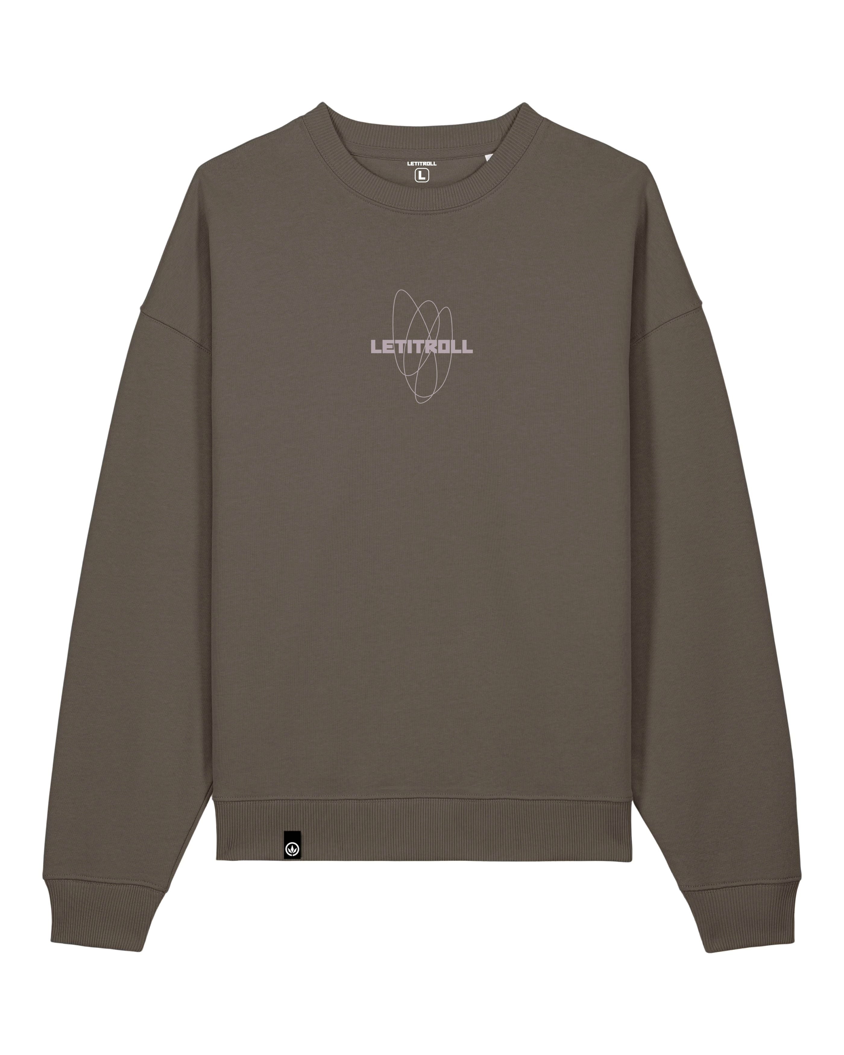 LETITROLL Mikina Orbith Crewneck Mocha