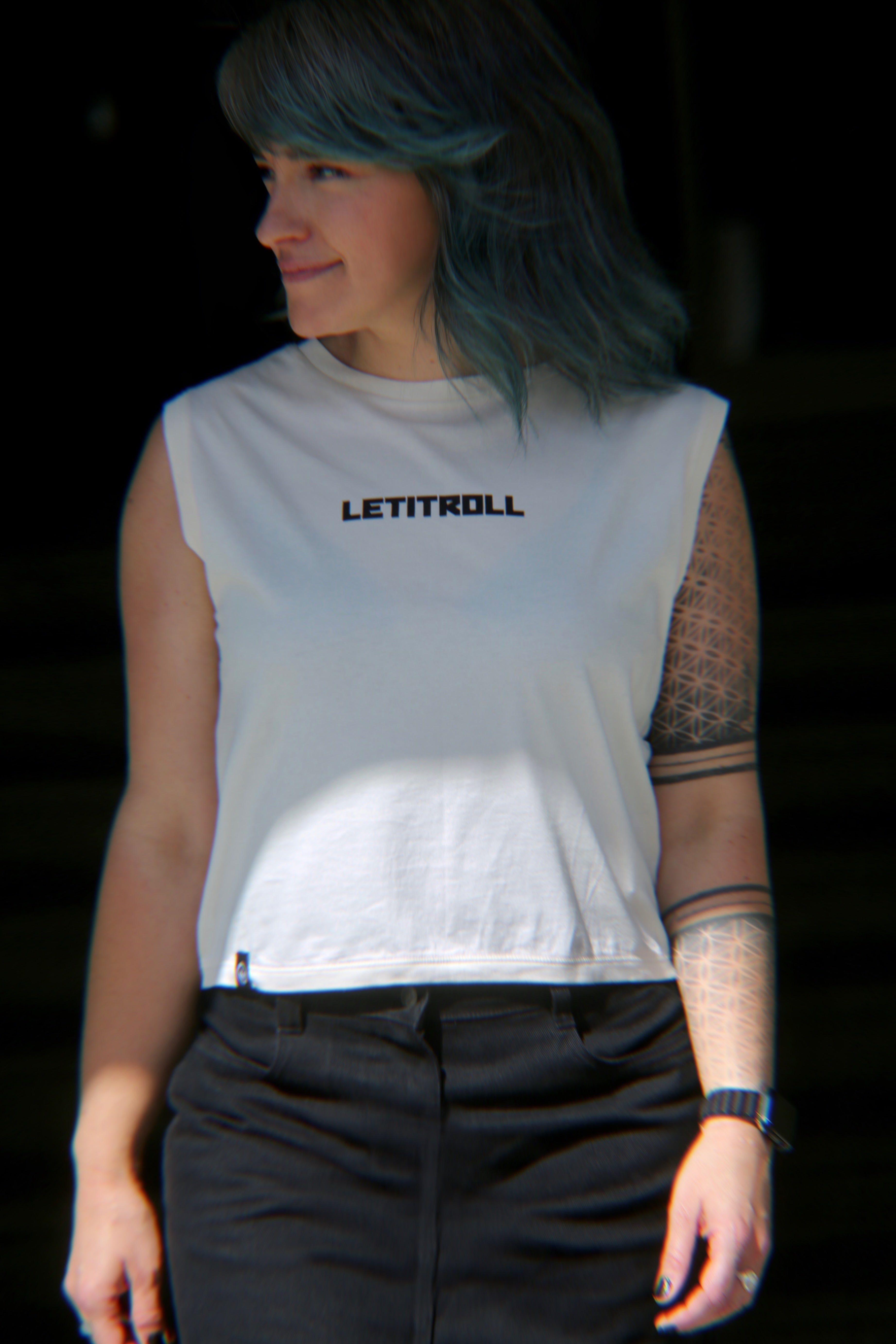 LETITROLL Women's Cropped Tank Top Paprika