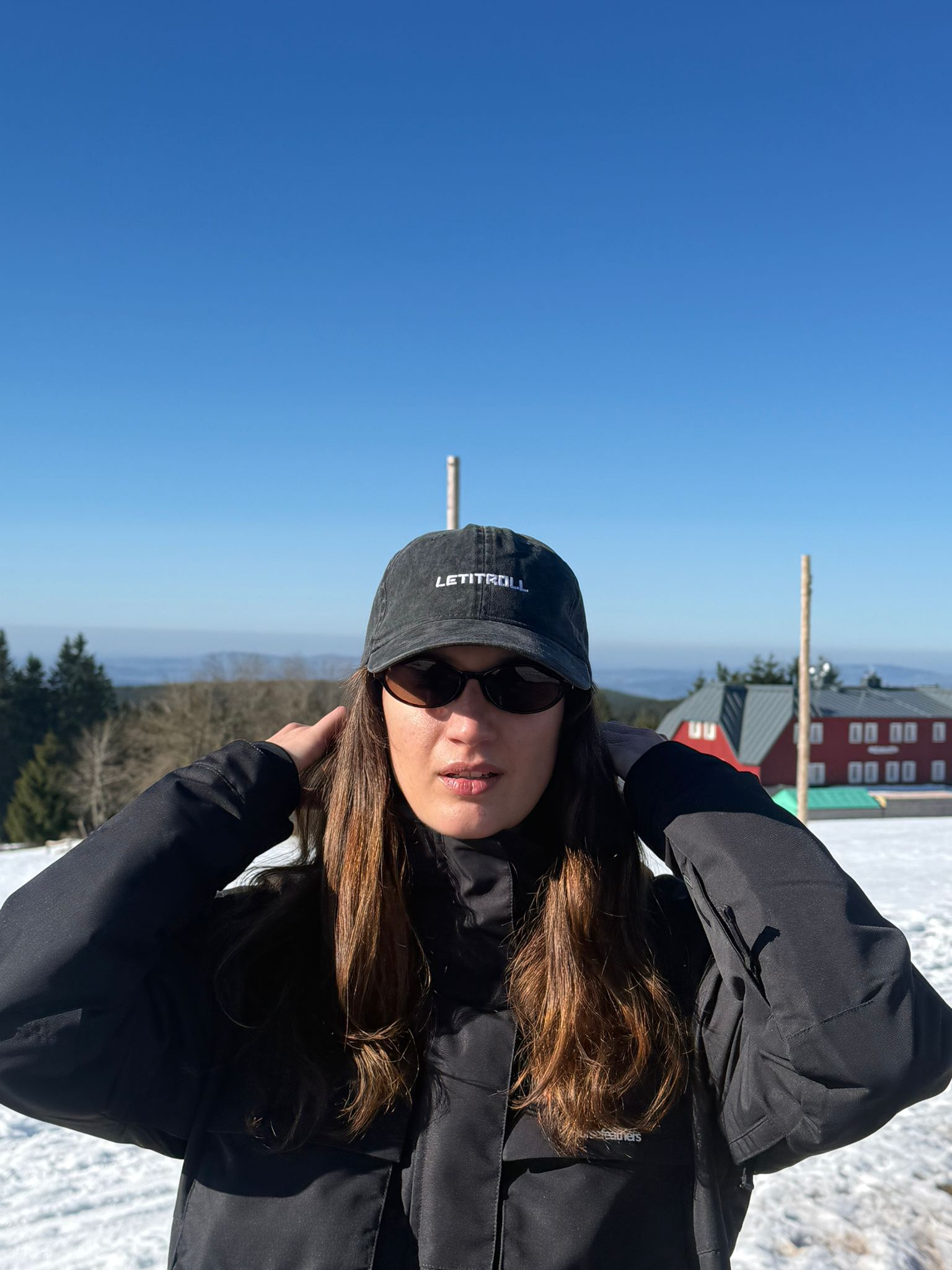 LETITROLL Kšiltovka Washed Black