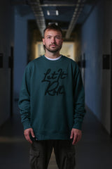 LETITROLL Unisex Mikina Green Chenille