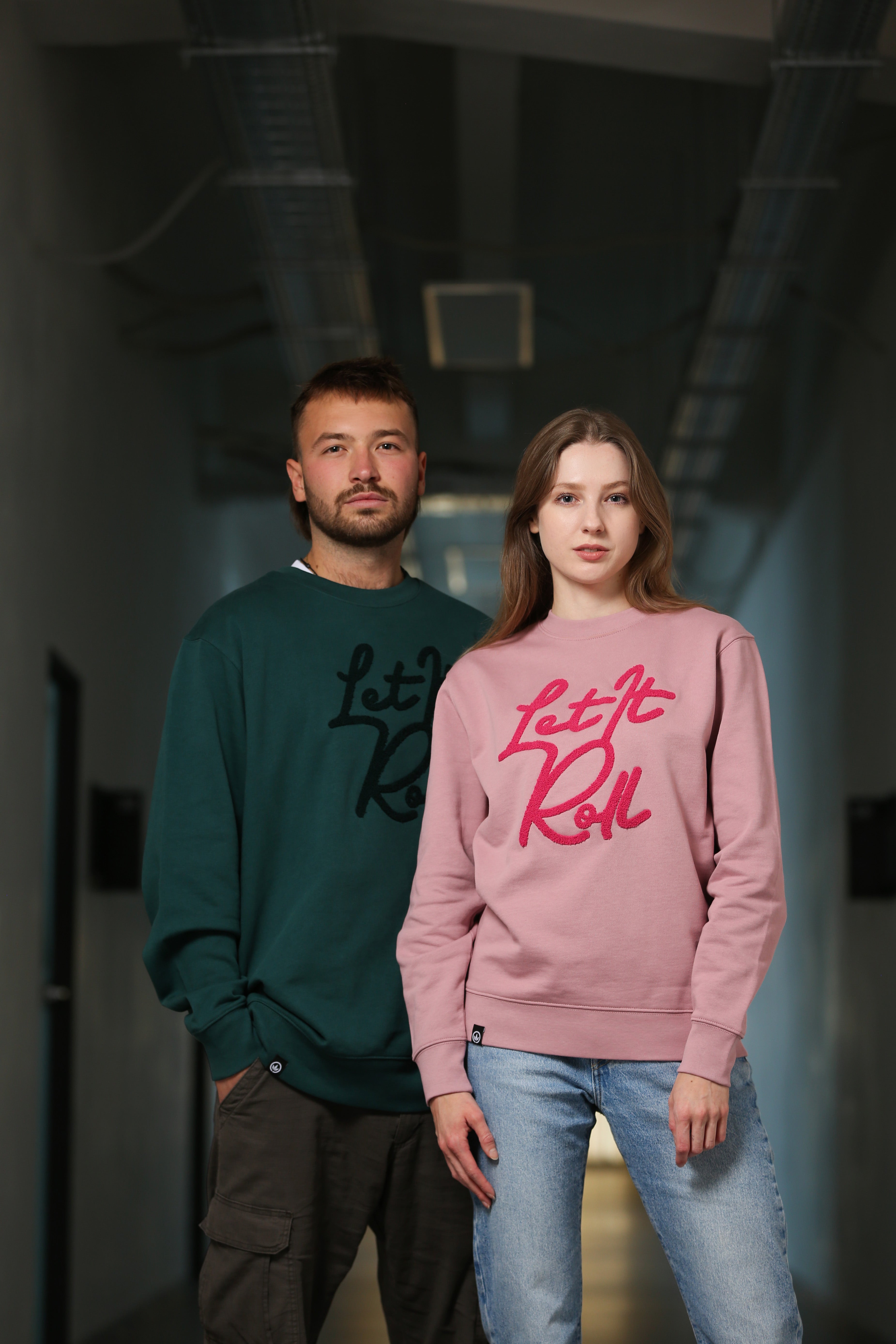 LETITROLL Unisex Mikina Pink Chenille