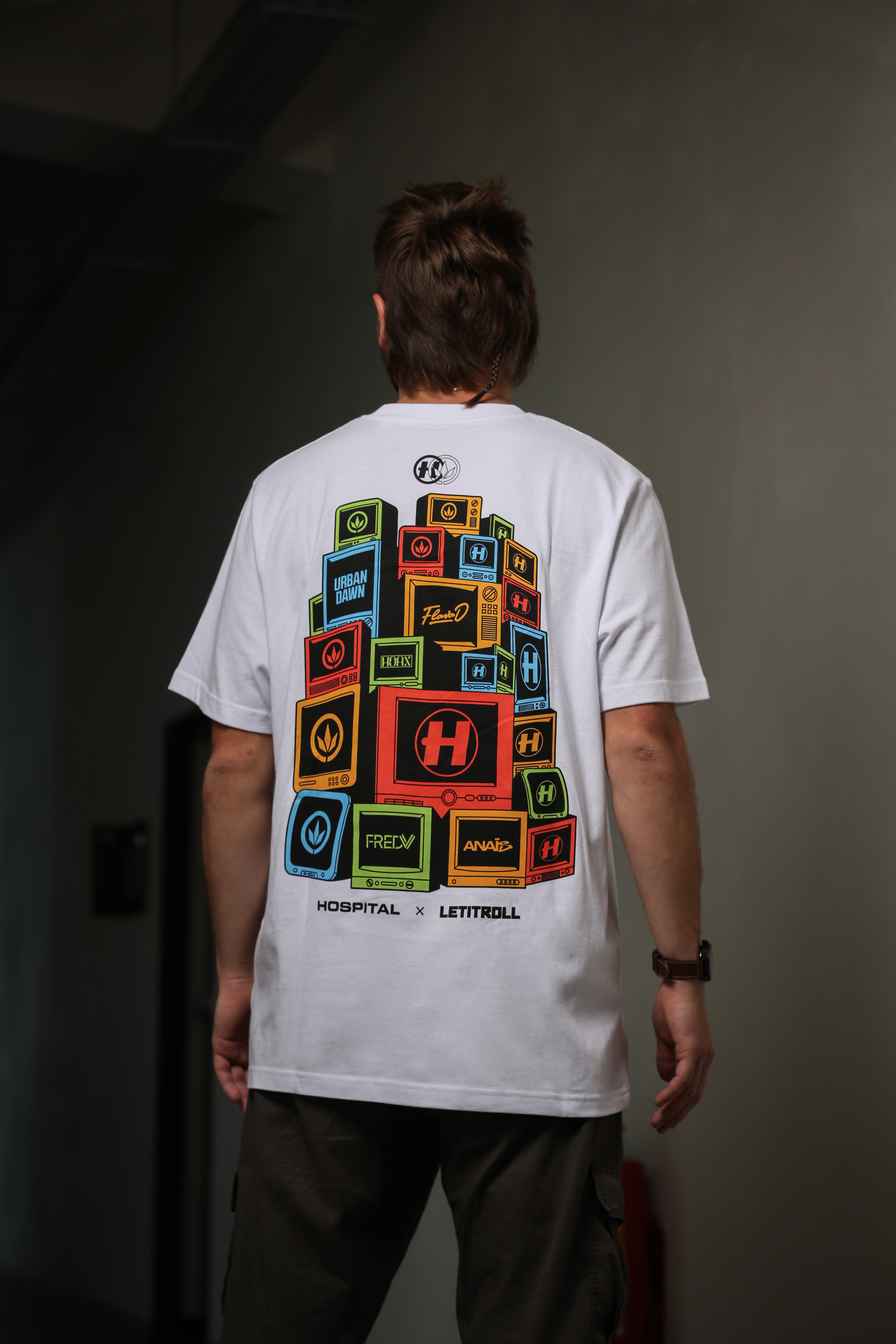 LETITROLL Ambassadorské triko LIR x HOSPITAL 2025 White