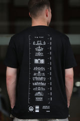 LETITROLL triko History of LIR Stages Black / NILCOTT® Recycled T-shirt / PRE-ORDER