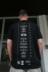 LETITROLL triko History of LIR Stages Black / NILCOTT® Recycled T-shirt / PRE-ORDER