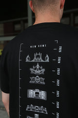 LETITROLL triko History of LIR Stages Black / NILCOTT® Recycled T-shirt / PRE-ORDER