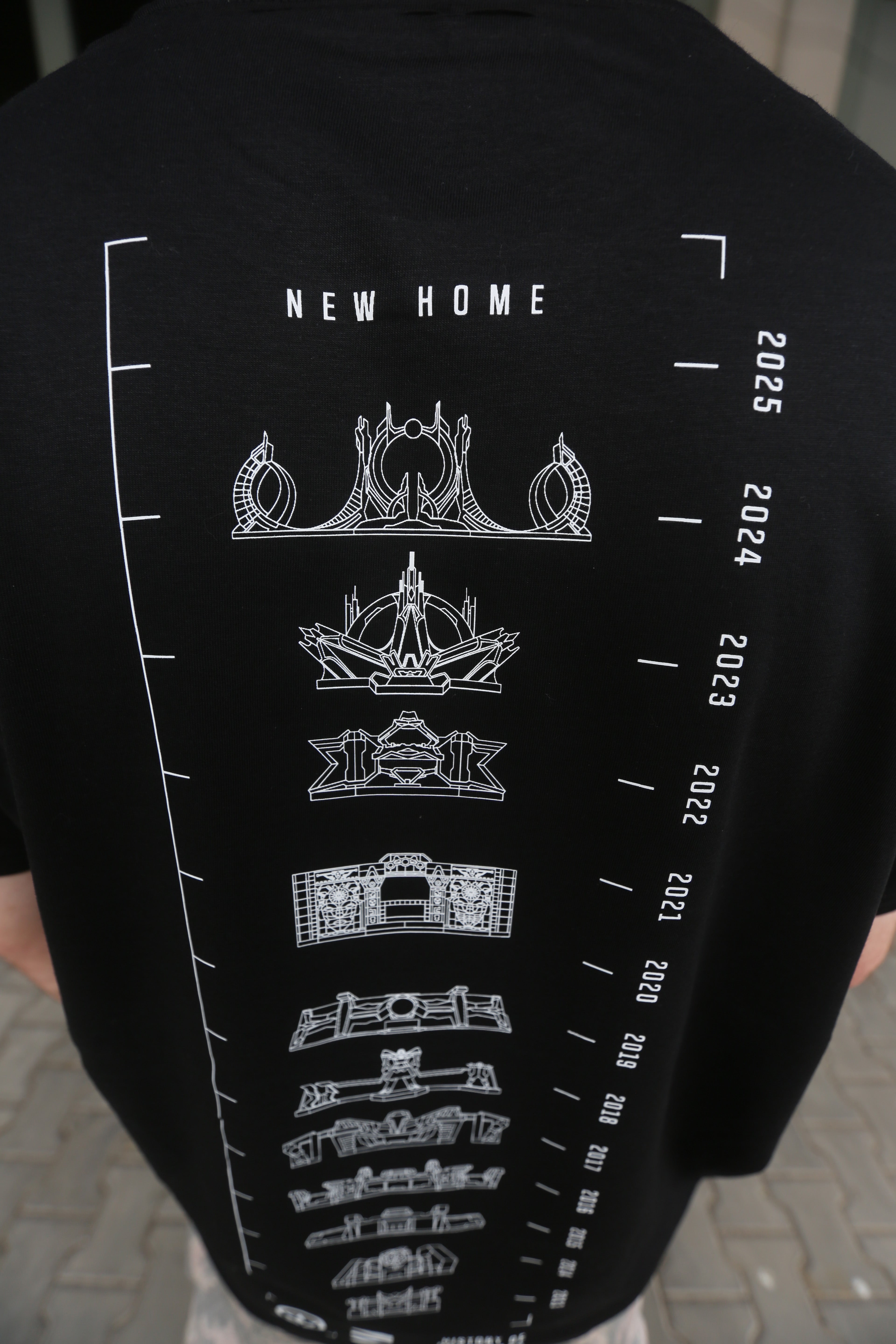 LETITROLL triko History of LIR Stages Black / NILCOTT® Recycled T-shirt / PRE-ORDER