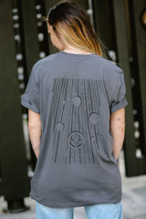 LETITROLL IMMORTAL SPACE T-SHIRT MINIMAL GRAY