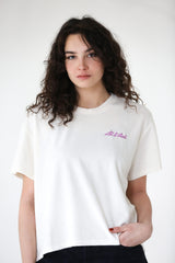 WOMEN'S T-SHIRT LET IT ROLL SOFT COMFORT IVORY