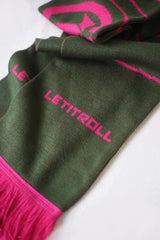 LET IT ROLL SCARF PURPLE GREEN