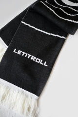 LET IT ROLL SCARF BLACK &amp; WHITE