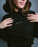 LETITROLL sweatshirt with embroidery BLACK