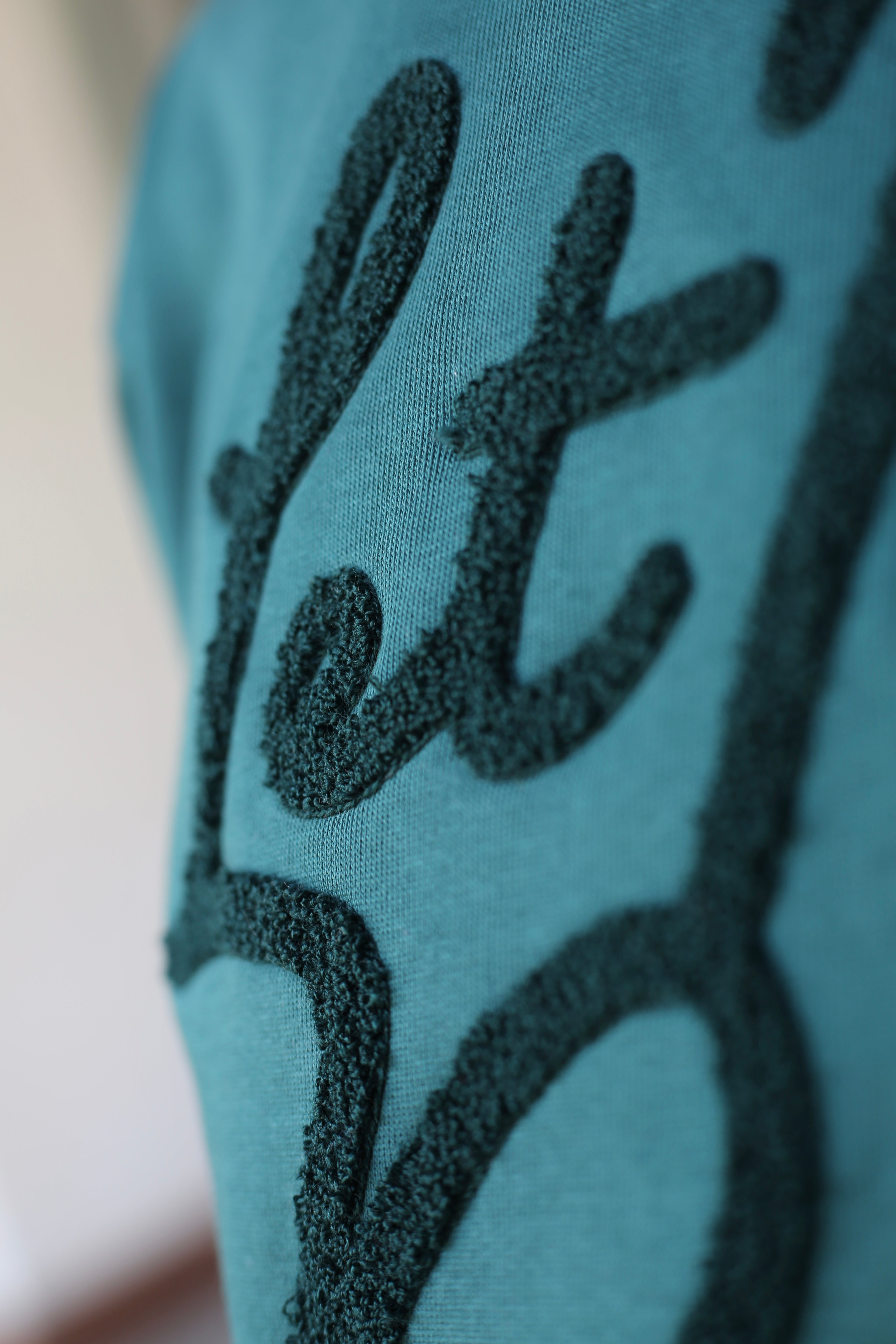 LETITROLL Unisex Mikina Green Chenille