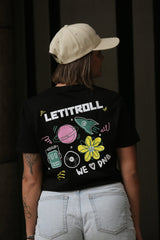 LETITROLL HAPPY TRIKO BLACK