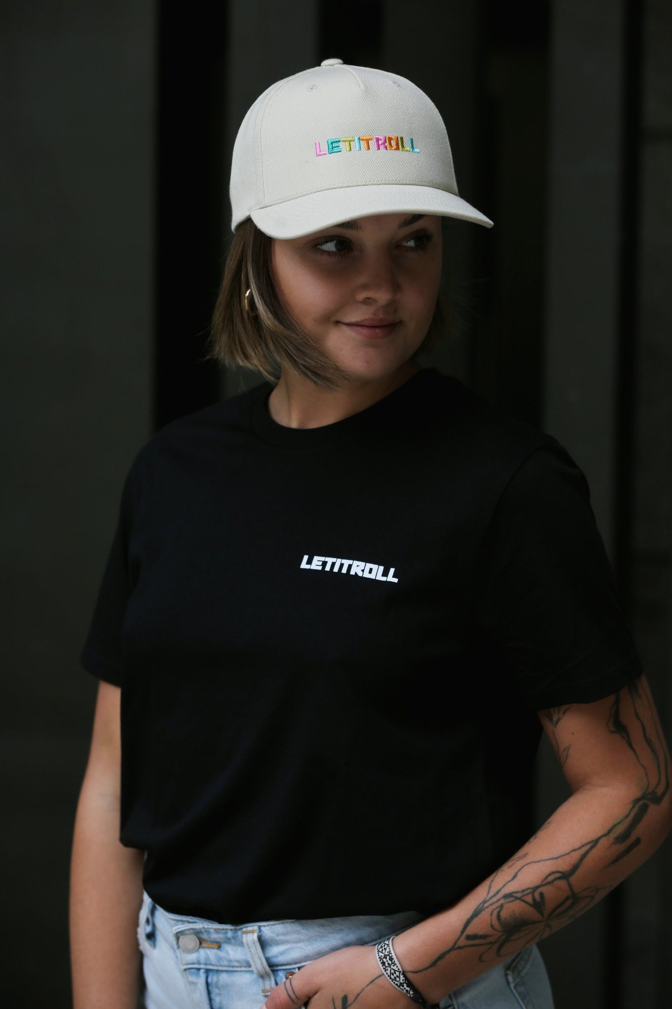 LETITROLL HAPPY TRIKO BLACK