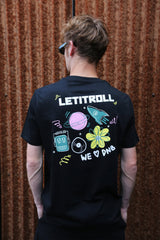 LETITROLL HAPPY TRIKO BLACK