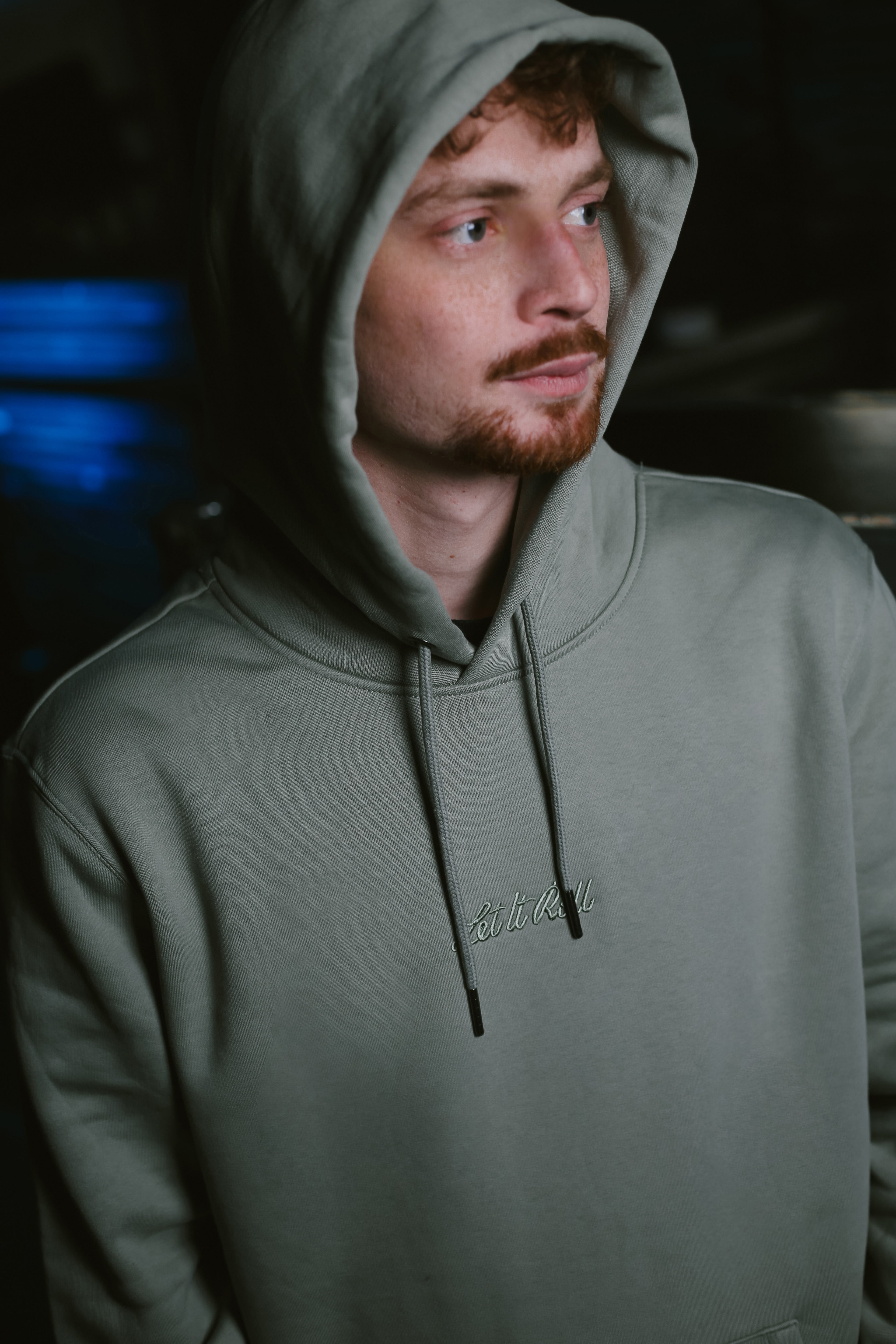 LETITROLL mikina s výšivkou Olive