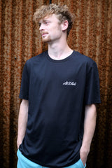 LETITROLL MINIMAL T-SHIRT WITH BLCK&amp;WHITE EMBROIDERY