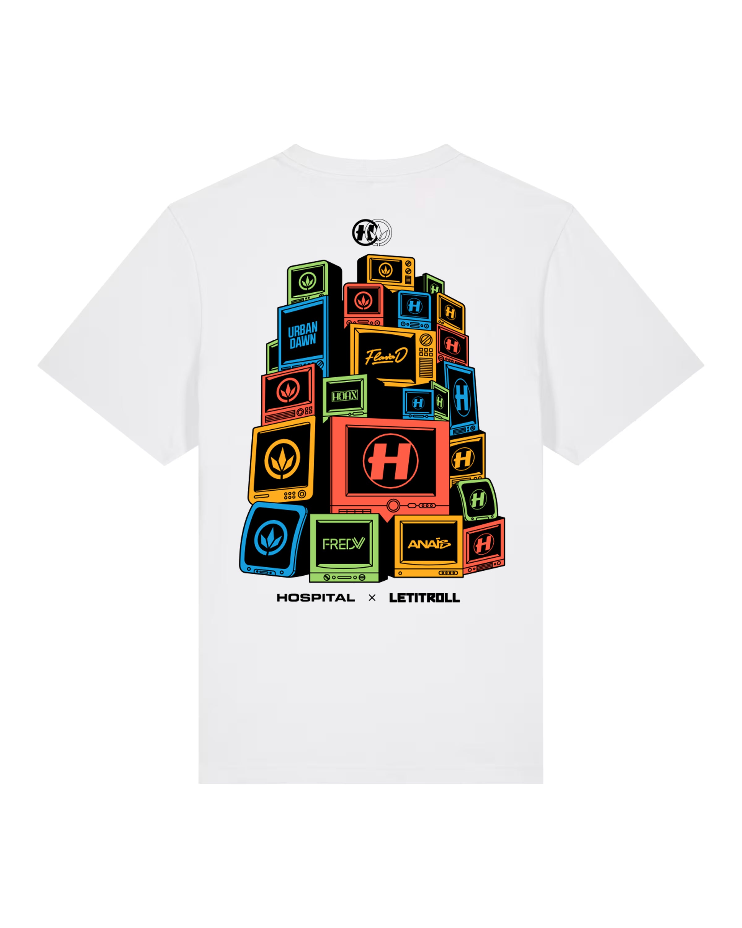 LETITROLL Ambassadorské triko LIR x HOSPITAL 2025 White