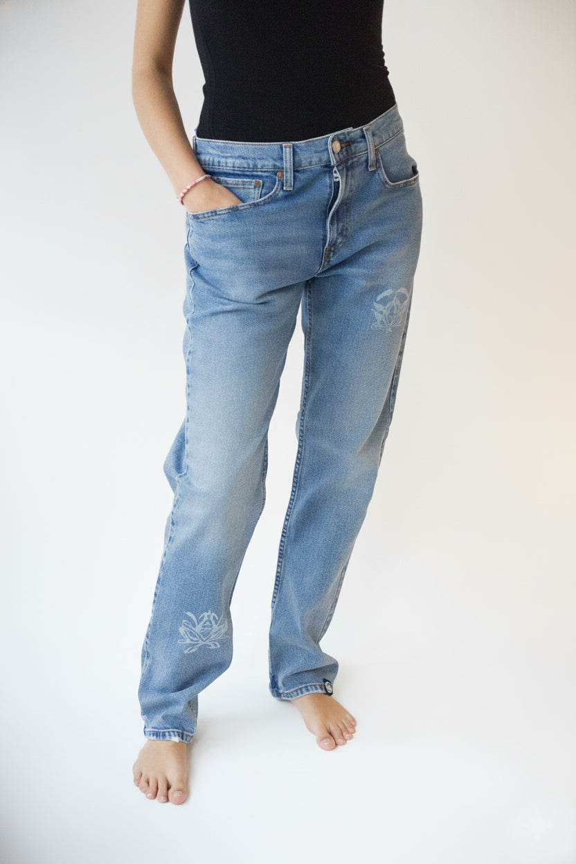 Denim Kalhoty LETITROLL x Ultravagand / č.76 /  Levi's upcycle