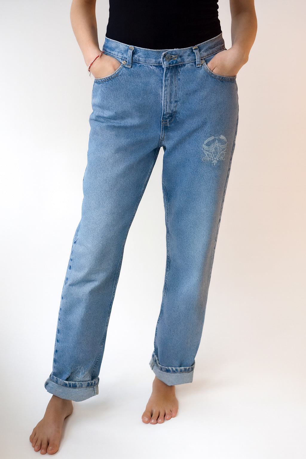 Denim Kalhoty LETITROLL x Ultravagand / č.77