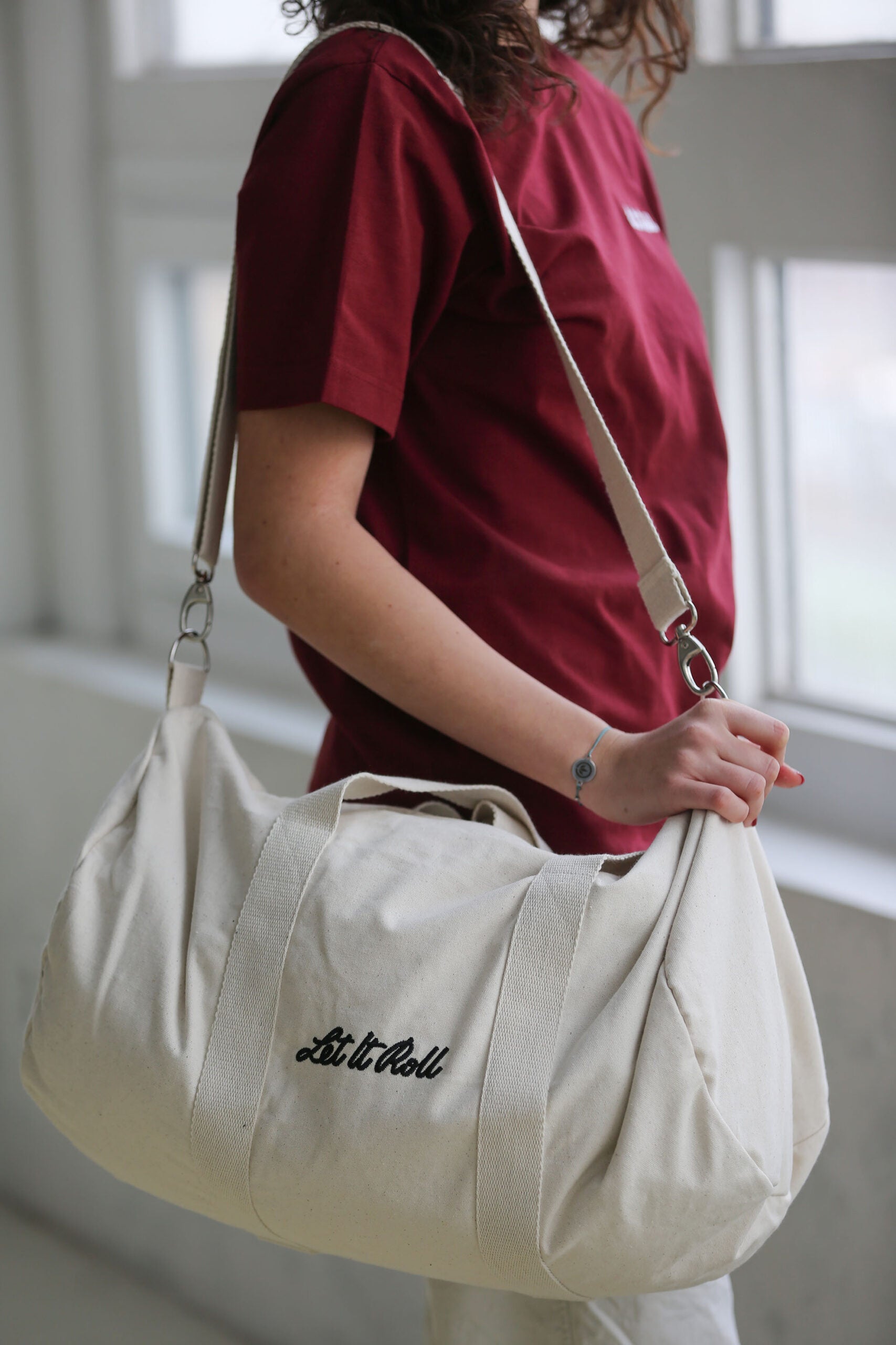 LETITROLL Duffle Bag Natural Raw