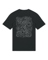 LETITROLL T-shirt Flower Flock Black