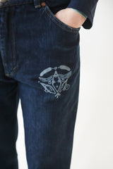 Denim Kalhoty LETITROLL x Ultravagant / č.64